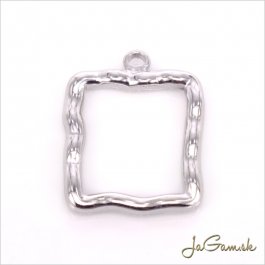 Prívesok s otvorom 20x22mm CHIRURGICKÁ OCEĽ, 1ks (ch1571)